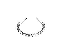 MUUZLL Hair Bands for Men, Headbands, 6 Pieces Elastic Wavy Spring Wave Hair Band, Multi-Style Black Non-slip Metal Hair Hoop, Unisex Sport Fashion Hair Band (1pc Headband)