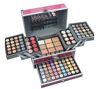 MUUZONING 132 Colours Mix Eyeshadow Concealer Lip Gloss Pressed Powder and Powder Blusher Makeup Palette Set Kit - Makeup Toiletries Palette For Daily Use N1
