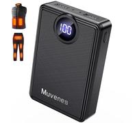 Muvenes Heated Vest Battery Pack, Portable Power Charger 12000mAh 5V/2A Power Bank with LED Display, Compatible with Soleilwear USB Heated Clothing - No for 7.4V DC Heated Devices