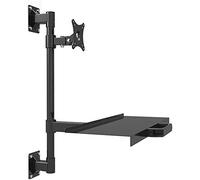 MUVLUX TV Stand Bracket Floor Industrial Control Wall Mount Monitor Keyboard Holder Hanger Pipeline Worktop