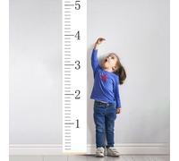 MUWEOL Canvas Removable Height Growth Chart - Growth Chart for Kids,Hanging Height Growth Chart for Kid's Room Decorations (Growth Chart Wood)
