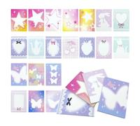 MUWINC 400 Sheet Decorative Paper Pack with 20 Unique Patterns, 10x7cm