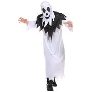 MUWO Halloween Costume Collection MIESEPETER - Scary Fancy Dress for Men and Women - Zombie, Clown, Vampire, Witch, Nun and Much More - for Halloween & Party (Ghost, One Size)