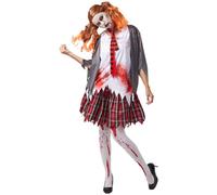 MUWO Halloween Costume Collection MIESEPETER - Scary Fancy Dress for Men and Women - Zombie, Clown, Vampire, Witch, Nun and Much More - for Halloween & Party (Zombie Woman, S/M)