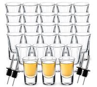 MUXHEL 24PCS Shot Glasses 30ml/1oz Clear Galss Shot Glasses Set