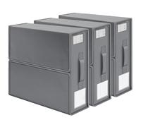MUXHEL 3PCS Bedding Storage Foldable Bedding Storage Box with Handle and Clear Tab Bag Grey Bed Sheet Organiser storage with Zip for Sheets, Duvet Covers, Clothes, Towels, Pillow Cases and Blankets