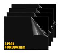 MUXHEL 4PCS Black Perspex Sheet A3 40x30cm Perspex Sheets Cut to Size 3mm Plexiglass Sheet Black Acrylic sheet Panels for Decoration, Display, Picture Frame, Painting