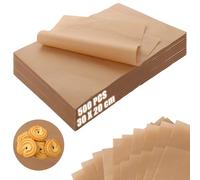 MUXHEL 500PCS 30x20cm Baking Paper Sheets Non-Stick Unbleached Parchment Paper for Baking Waterproof Baking Paper Parchment Paper Sheets for Bread Meat Baking Cookies Rosating