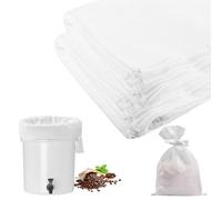 MUXHEL 50Pcs 20" x 20" Commercial Cold Brew Coffee Filters for 5 Gallon Buckets, Cold Brew Bags Disposable for Commercial Model Cold Brew Coffee Makers