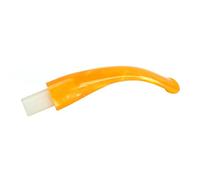 MUXIANG Bent Yellow Melange Pipe Stem Replacement Mouthpiece Fit 9mm Filters for Tobacco Pipes Style BE0162