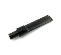 MUXIANG Black Straight Tobacco Pipe Stem Replacement Saddle Pipe Mouthpiece Fit 9mm Filters