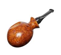 MUXIANG Briar Wood Tobacco Pipe for Smoking Dolphin Shape Design with Cumberland Mouthpiece (Light Color)
