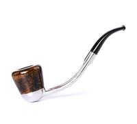 MUXIANG Burl Tobacco Pipe Bent Style Handmade Beautiful Art Design aa002 (Col.2)