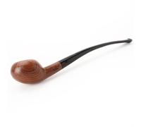 MUXIANG Churchwarden Tobacco Pipe Apple Pipe Pear Wood Long Tobacco Pipes fit 3mm Filters10 Gifts Pipe Cleaners Pipe Screen Filter Brush Bag Stand Rack AD0043