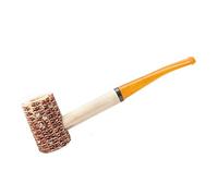 MUXIANG Corn Cob Tobacco Pipe with Straight Stem Mouthpiece Replacement for Beginner and Some Experienced Smoker (AE0005)