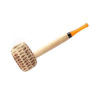 MUXIANG Corn Cob Tobacco Pipe with Straight Stem Mouthpiece Replacement for Beginner and Some Experienced Smoker (AE0007)
