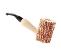MUXIANG Corn Cob Tobacco Pipe with Straight Stem Mouthpiece Replacement for Beginner and Some Experienced Smoker (AE0009)