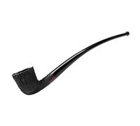 MUXIANG Long Churchwarden Tobacco Smoking Pipe Briar Root Rustic Hand Caved, with Cleaning Kit AA0334K01