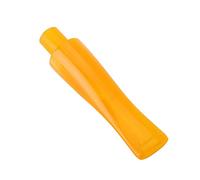 MUXIANG Straight Yellow Pipe Stem Replacement Mouthpiece Fit 9mm Filters for Tobacco Pipes Style BE0160