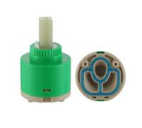 Muxios 2 Pack Tap Cartridge, Ceramic Faucet Cartridge, Ceramic Disc Cartridg Valve, Mix Tap Inner Cartridge Replacement for Bathroom Kitchen Faucet 40MM