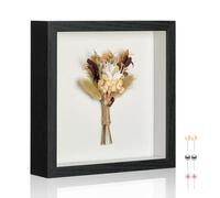MUXIUNT 11x11 Shadow Box Picture Frame Display Case with Soft Linen Back-Thickened Panel,Large Black Deep Shadow Box Frame 11x11 for Graduation Flower Medal Pet Photo Craft Memorial Gift