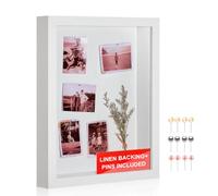 MUXIUNT 12x16 Large Shadow Box Frame with Thickened Acrylic Panel & Pins