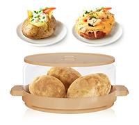 MUXIUNT Microwave Potato Cooker - As Seen On TV, Cooks In Minutes, Tender & Fluffy, Twice Baked Potatoes Steamer, Upgrade BPA-free