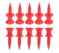 MUXSAM 100Pcs Golf Ball Tees Plastic Outdoor Sports Red Tees 31mm/1 Inch