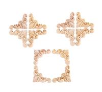 MUXSAM 12Pcs Corner Wood Appliques for Furniture Shabby Chic DIY Decoration | Unpainted for Custom Staining,Lightweight Solid Timber for Cupboard,Wardrobe&Fireplace Vintage Renovation Projects Victorian