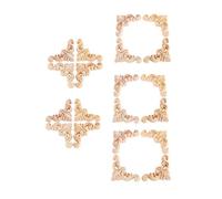 MUXSAM 20Pcs Corner Wood Appliques for Furniture Shabby Chic DIY Decoration | Unpainted for Custom Staining,Lightweight Solid Timber for Cupboard,Wardrobe&Fireplace Vintage Renovation Projects Victorian