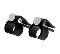 MUXSAM 2Pcs Golf Club Bag Clip On Putter Clamp Holder Putting Organizer Ball Marker Value Plastic Black Putting Clip Golf Accessories for Men Women Golfer