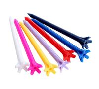 MUXSAM 5-Prong Golf Tees | Reduce Friction & Side Spin | More Distance & Accuracy | Durable ABS Plastic | 2.76" /70mm | For Drivers & Fairway Woods | Pack of 100 | Golf Accessories for Men & Women