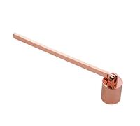 MUXSAM Candle Snuff snuffers Bell Shaped Stainless Steel Flamer Long Handle Put Out Fire Wick (Rose Gold.)