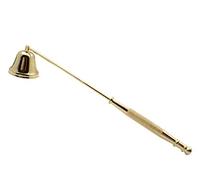 MUXSAM Candle Snuff snuffers Extinguishing Bell Shaped Stainless Steel Flamer Long Handle Put Out Fire Wick-Gold