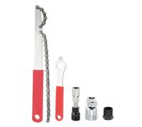 MUXSAM Sliver Bicycle Crank Extractor Puller,Bottom Bracket Remover Crank Arm Remover Spanner/Wrench Repair Tools Kit for Mountain Bike Bicycle MTB Square Threaded Crankset (Red 2)
