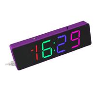 MUXWELL DIY Soldering Practice Kit, Digital Alarm Clock Soldering Kit, 4-Digit Display, RGB Color Modes, Electronic Soldering Project