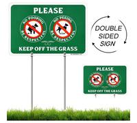 MUXYH Double Sided No Peeing and No Pooping Dog Sign Please Be Respec