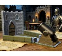 MuxyToys Castle Dice Tower with Try and Cannon Launcher - Fantasy RPG Dice Roller for DND, Warhammer & Board Games - Fair Random Roll, Tabletop Decor, Gift for Gamers & TTRPG Enthusiasts