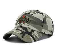 MUYAN Camouflage Baseball Cap Men's Army Camo Washed Cap Unisex Cotton Sport Casual Sun Visor Hat, A-Grey, 0-3 Months
