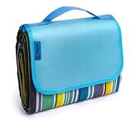 Muyans Picnic Blanket 200 x 200 cm, Waterproof Picnic Blanket Large, Foldable Beach Blanket Washable Picnic Mat with Carry Handle for Garden, Picnic, Beach, Camping