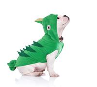 MuYaoPet Chameleon Dog Costume for Halloween,Winter Fleece Pet Cat Coat Jacket for Small Medium Large Dog,Pet Funny Clothes Hoodie Labrador Bulldog Chihuahua (L,Green)