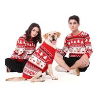 MuYaoPet Family Matching Dog and Owner Clothes Outfits,Christmas Pet Cat Sweater Costume for Small Medium Extra Large Dogs/Women/Men-Dog and Owner Matching Sweaters Separately(Only For Human, Human L)