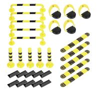 MUYAPAY 30 PCS Traffic Cones Realistic Depiction of Details Mini Cones Recreating Authentic Traffics Scenes Traffic Cone for Micro Landscape Sand Table Street Signs Engineering(Parking Facilities)