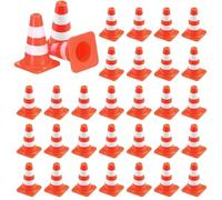 MUYAPAY 32 PCS Traffic Cones Realistic Depiction of Details Mini Cones