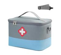 MUYAPAY First Aid Kit, Portable Travel Medicine Bag, Waterproof Sports Medical Bag, High Capacity First Aid Kit for Home, Office, Travel, Camping, Hiking (Grey Blue), Grey blue, 26 x 20 x 18 cm, first