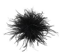 MUYAPAY Ostrich Feathers Lightweight Texture Feather Trim Natural Ostrich Feathers Ffeathers for Brides Bridesmaid Girls Women Hair Comb Wedding Prom Birthday Party Hair Accessories(White)