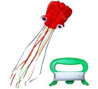 MUYAPAY Pack of 2 Children's Kites, Including Kite Line, Octopus Kite, Large, Easy to Control, Kite Fly with Kite Cord, 100 m for Boys, Girls, Teenagers, Adults