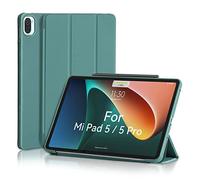 MuyDoux Case for Xiaomi Mi Pad 5/5 Pro 11 inch 2021, Smooth Front Lid & Soft Back Cover, Auto Wake/Sleep, Tri-Fold Slim Lightweight Cover for Xiaomi Mi Pad 5 / Mi Pad 5 Pro 5G, Pine Green
