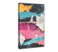MUYGGAFF Abstract Urban Colorful Berlin Street Art Painting Canvas Poster Bedroom Decor Landscape Office Room Decor Gift 20x30inch(50x75cm)