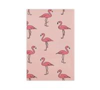 MUYGGAFF Fun Pink Flamingo Tropical Animal Print Canvas Poster Wall Art Decor Print Picture Paintings for Living Room Bedroom Decoration 12x18inch(30x45cm)